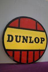 Dunlop Tyre Double Sided Enamel Advertising sign 