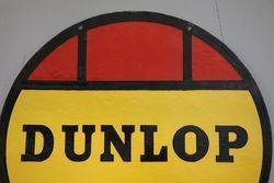 Dunlop Tyre Double Sided Enamel Advertising sign 