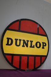 Dunlop Tyre Double Sided Enamel Advertising sign 