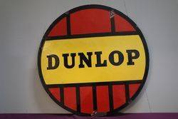 Dunlop Tyre Double Sided Enamel Advertising sign 