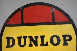 Dunlop Tyre Double Sided Enamel Advertising sign 