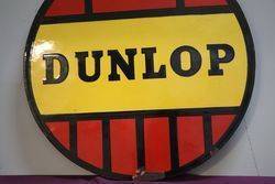 Dunlop Tyre Double Sided Enamel Advertising sign 