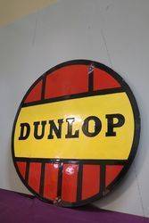 Dunlop Tyre Double Sided Enamel Advertising sign 