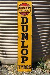 Dunlop Tyres Enamel Advertising Sign