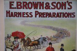 E Brown + Sons Harness Preparations Framed Card 