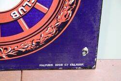 Early + Rare RAC Enamel Sign with Emblem to Both Sides 