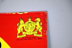 Early 1920and39s Castrol Wakefield Post Mount Enamel Sign 