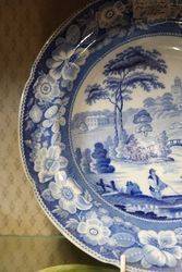 Early 19th Century Blue and White English Plate C1830 