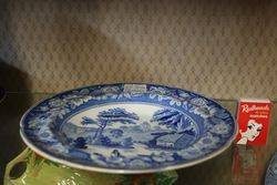 Early 19th Century Blue and White English Plate C1830 