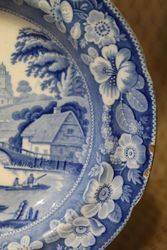 Early 19th Century English Blue and White Plate 