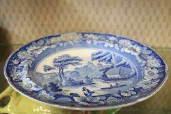 Early 19th Century English Blue and White Plate C1830 