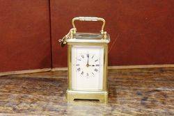 Early 20th Century Brass Carrige Clock