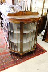 Early 20th Century Half Round Mahogany display Cabinet