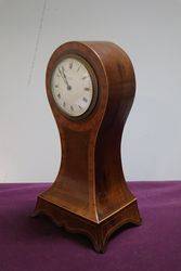Early 20th Century Inlaid Mahogany Mantle Clock 8 Day 