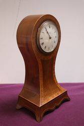 Early 20th Century Inlaid Mahogany Mantle Clock 8 Day 