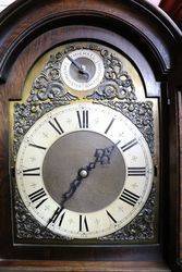 Early 20th Century Oak Long Case Clock With a Multi Chim 8 Days 14 hour Movement 