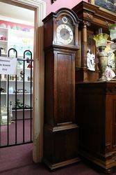 Early 20th Century Oak Long Case Clock With a Multi Chim 8 Days 14 hour Movement 