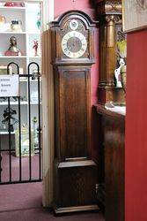 Early 20th Century Oak Long Case Clock With a Multi Chim 8 Days 14 hour Movement 