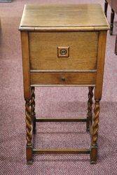 Early 20th Century Oak Sewing Box 