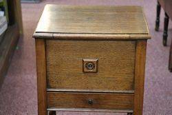 Early 20th Century Oak Sewing Box 