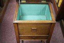 Early 20th Century Oak Sewing Box 