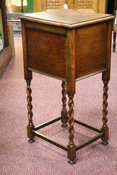 Early 20th Century Oak Sewing Box 