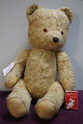 Early 20th Century Plush Bear With Jointed Body  