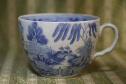 Early Blue + White CupSaucer English C1800 