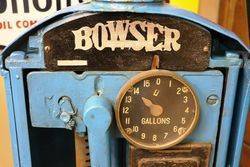 Early Bowser Red Sentury Manual Petrol Pump