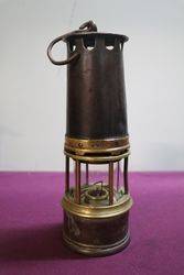 Early Brass + Metal Miners Lamp 