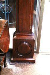 Early C20th Brass Face Mahogany Grandmother Clock 