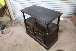 Early C20th English Oak Monks Bench