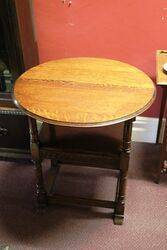 Early C20th English Oak Monks Seat 