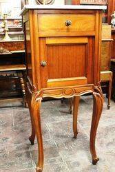 Early C20th French Walnut Bedside Cabinet