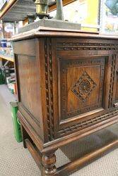 Early C20th Ipswich Oak Coffer on Stand