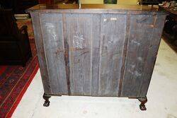 Early C20th Mahogany Two Door BookcaseCabinet 