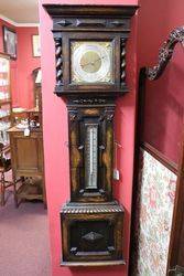 Early C20th Oak Barley Twist Barometer C1920 