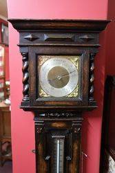 Early C20th Oak Barley Twist Barometer C1920 