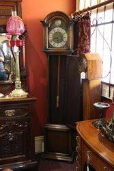 Early C20th Oak Long Case Clock With 8 Day 14 Hour Movement 