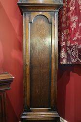 Early C20th Oak Long Case Clock With 8 Day 14 Hour Movement 