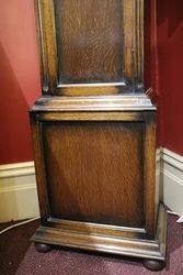 Early C20th Oak Long Case Clock With 8 Day 14 Hour Movement 