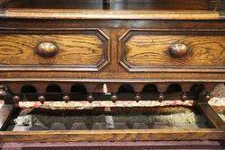 Early C20th Oak Monks Bench 