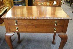 Early C20th Queen Ann Style Cutlery Canteen Table