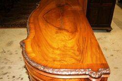 Early C20th Walnut Serpentine Shape Credenza 