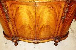 Early C20th Walnut Serpentine Shape Credenza 