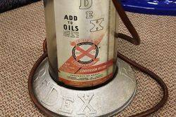 Early Glass Cylinder RedEx Oil Dispenser