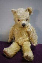 Early Pedigree Plush Bear Jointed Body With Growler 