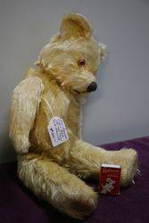 Early Pedigree Plush Bear Jointed Body With Growler 