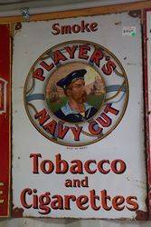 Early Players Navy Cut Pictorial Enamel Sign 