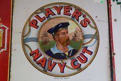 Early Players Navy Cut Pictorial Enamel Sign 